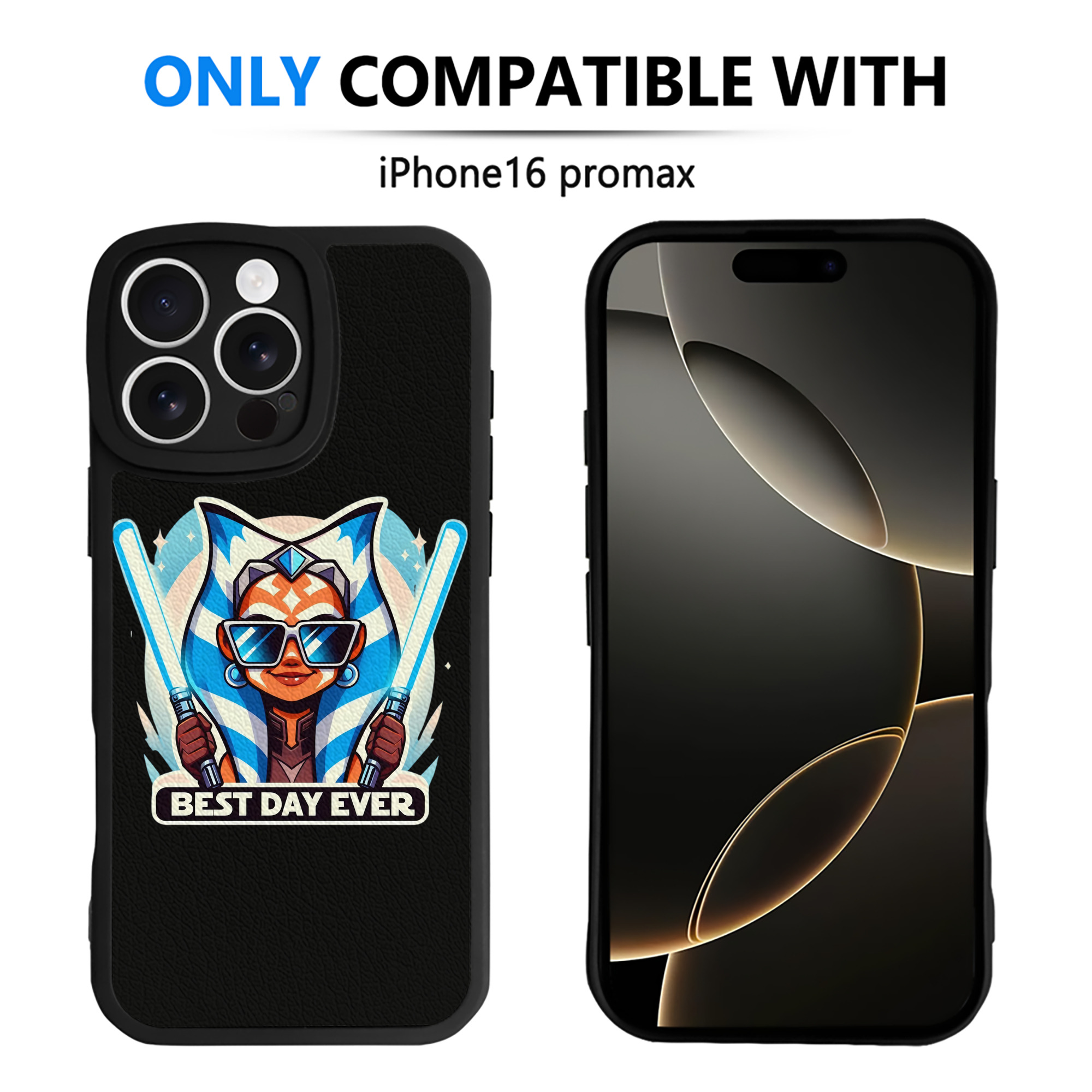 （画像用） スター・ウォーズ Star Wars 【iPhone 16シリーズ対応】シリコンスマホケース（レザー調） 材質：シリコン